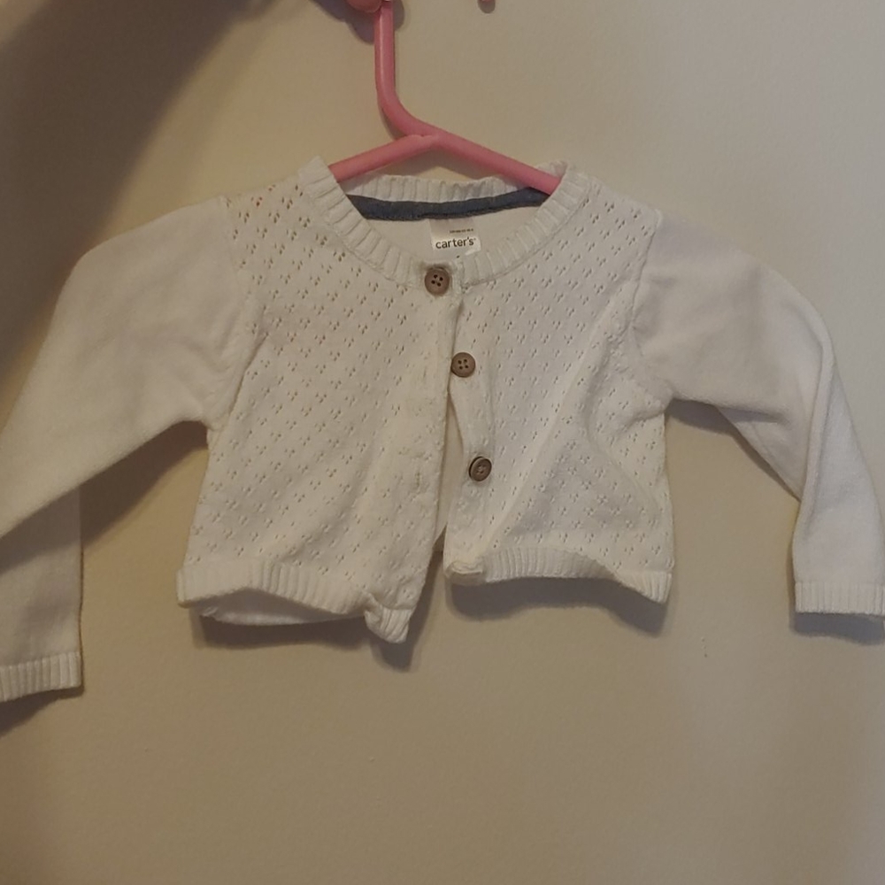 White cardigan